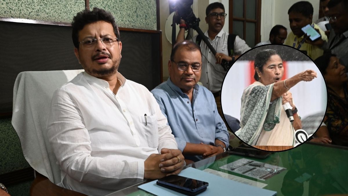 The Trinamool Congress' new Leader of Opposition in the West Bengal Assembly, Ritabrata Banerjee; (inset) TMC supremo Mamata Banerjee | Salil Bera