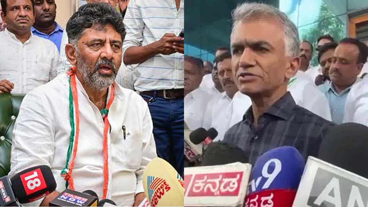 Chief Minister D.K. Shivakumar and Minister Krishna Byre Gowda 