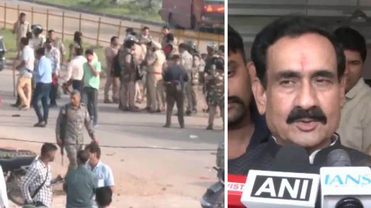 mp-protest-narottam-mishra - 1