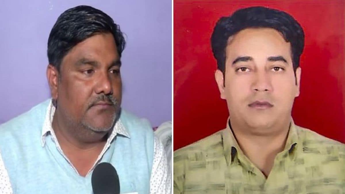 Former AAP councillor Tahir Hussain (L) and Intelligence Bureau officer Ankit Sharma (R) | X, ANI