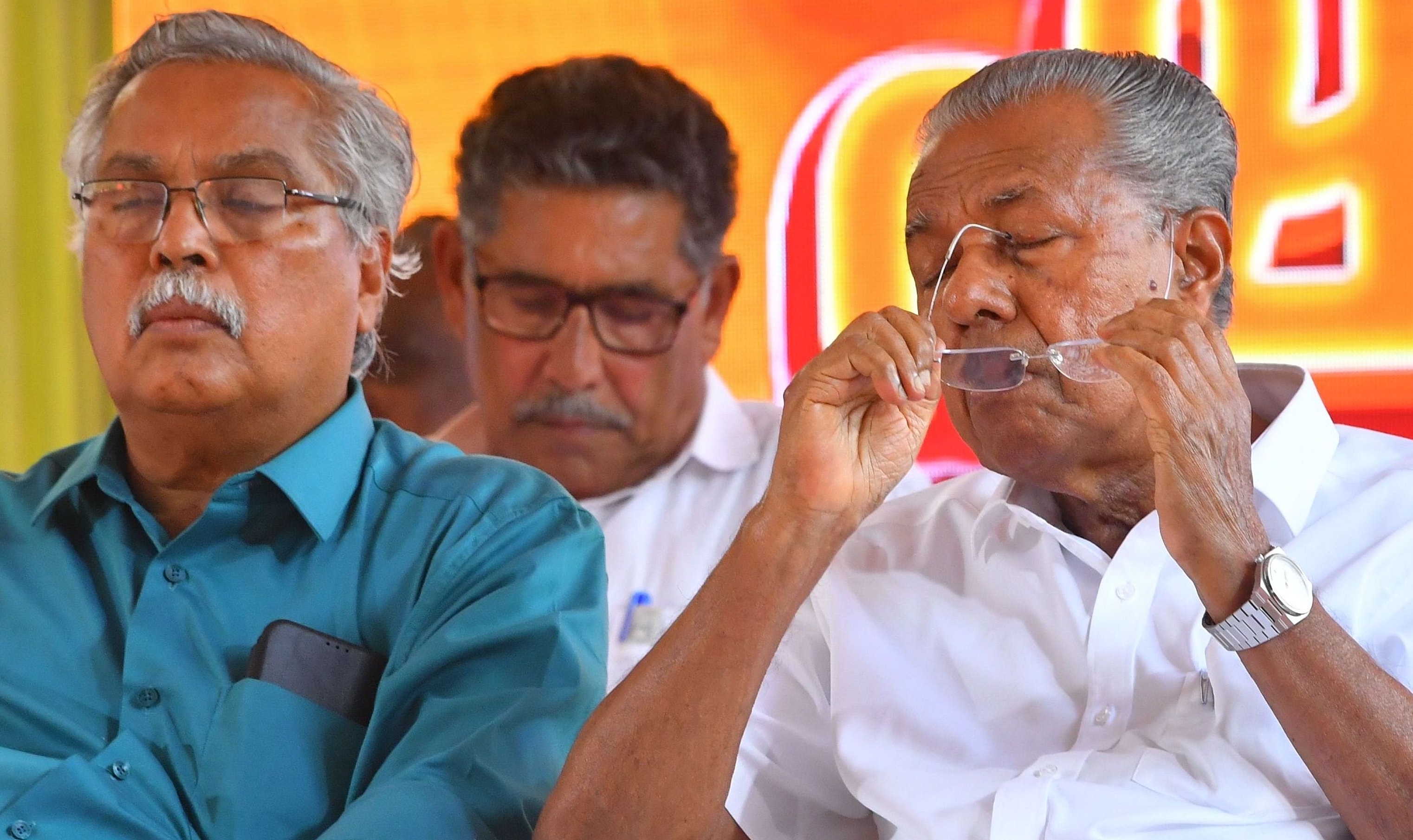 (File) Binoy Viswam (left) and Pinarayi Vijayan | Jithin Joel Haarim