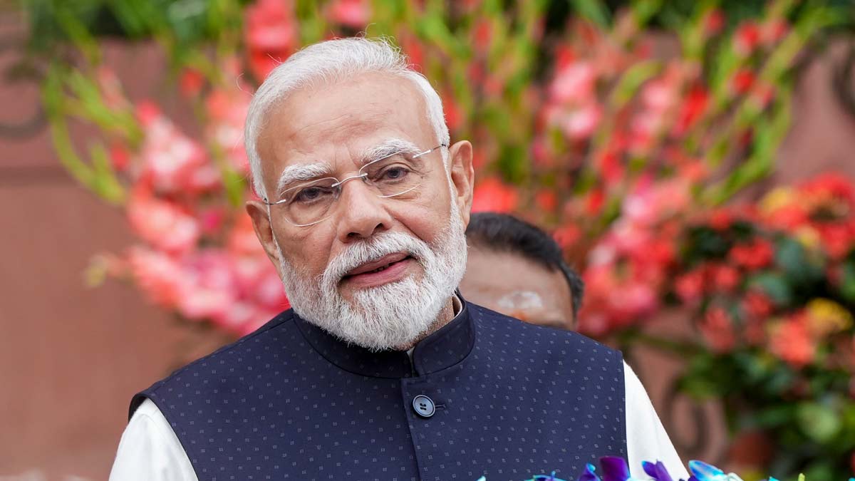 Prime Minister Narendra Modi addresses the media on the first day of the monsoon session of Parliament, in New Delhi | PTI