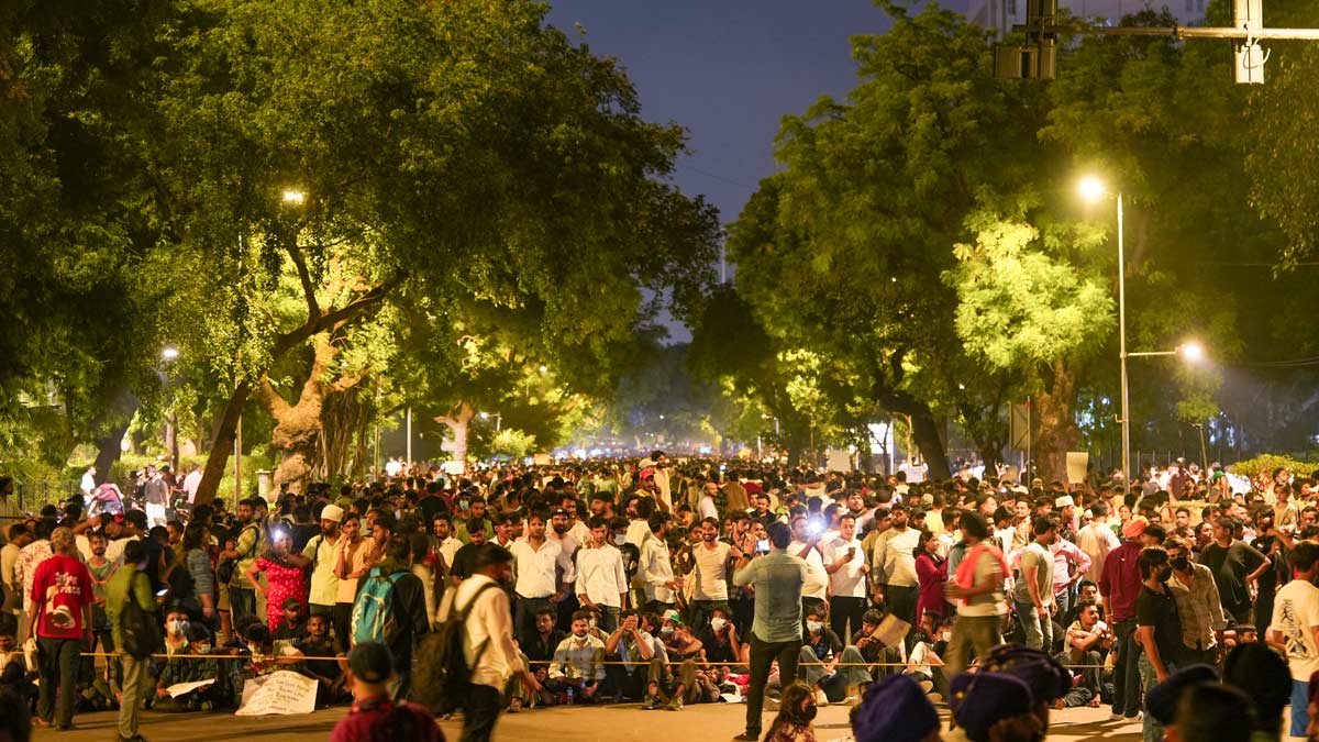 CJP protesters at Jantar Mantar on July 24 | PTI