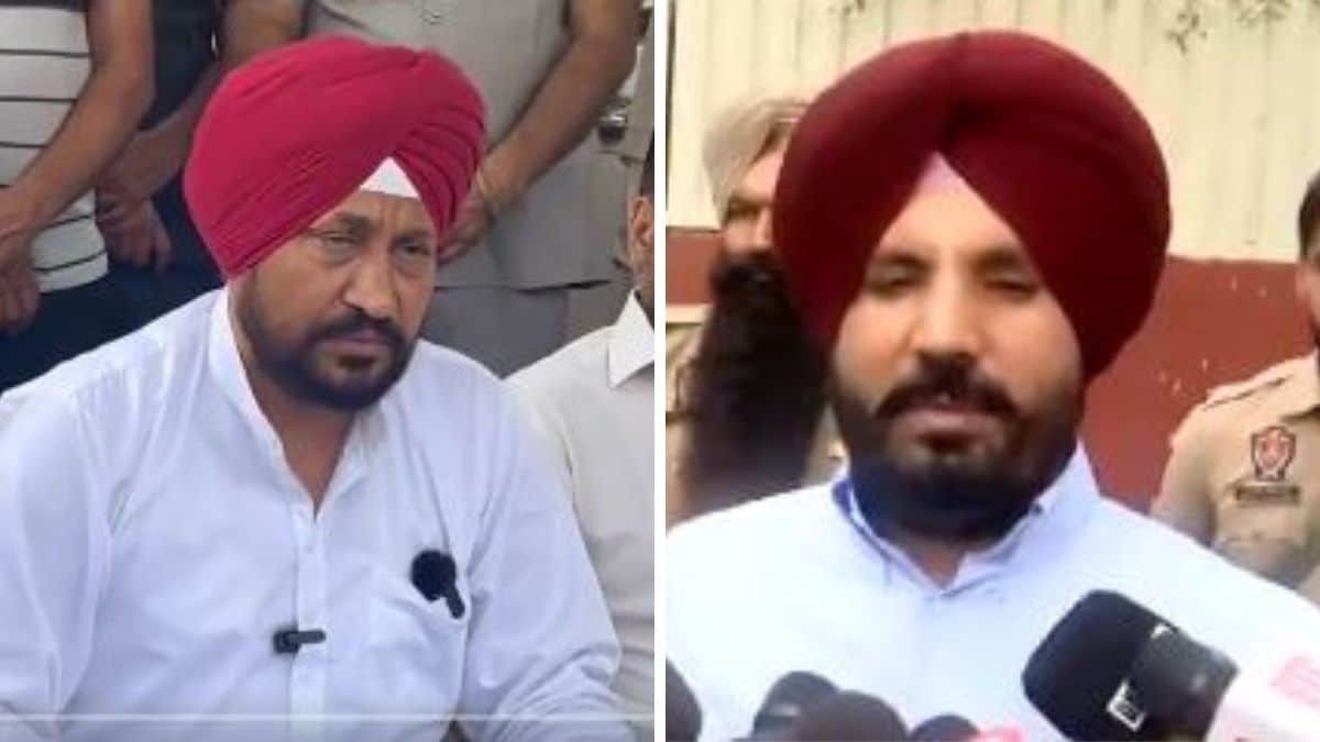 Former Chief Minister and Jalandhar MP Charanjit Singh Channi. (Right) Punjab Congress Chief Amarinder Singh Raja Warring | X 