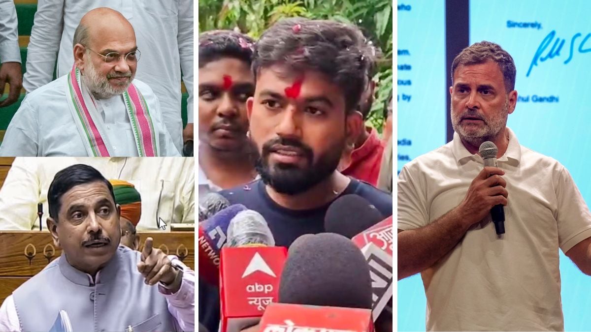Abhijeet Dipke echoes Rahul Gandhi's demand for Amit Shah's resignation, targets Pralhad Joshi | PTI