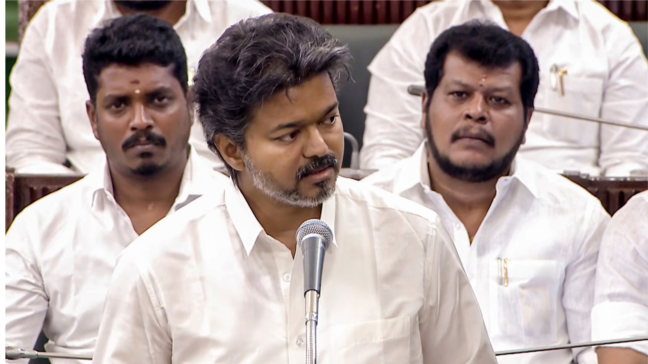 Tamil Nadu Chief Minister C Joseph Vijay speaks during the state Legislative Assembly session, in Chennai, Tamil Nadu | PTI