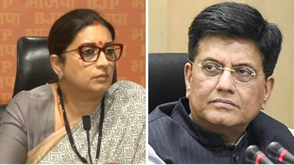 Smriti Irani and Piyush Goyal