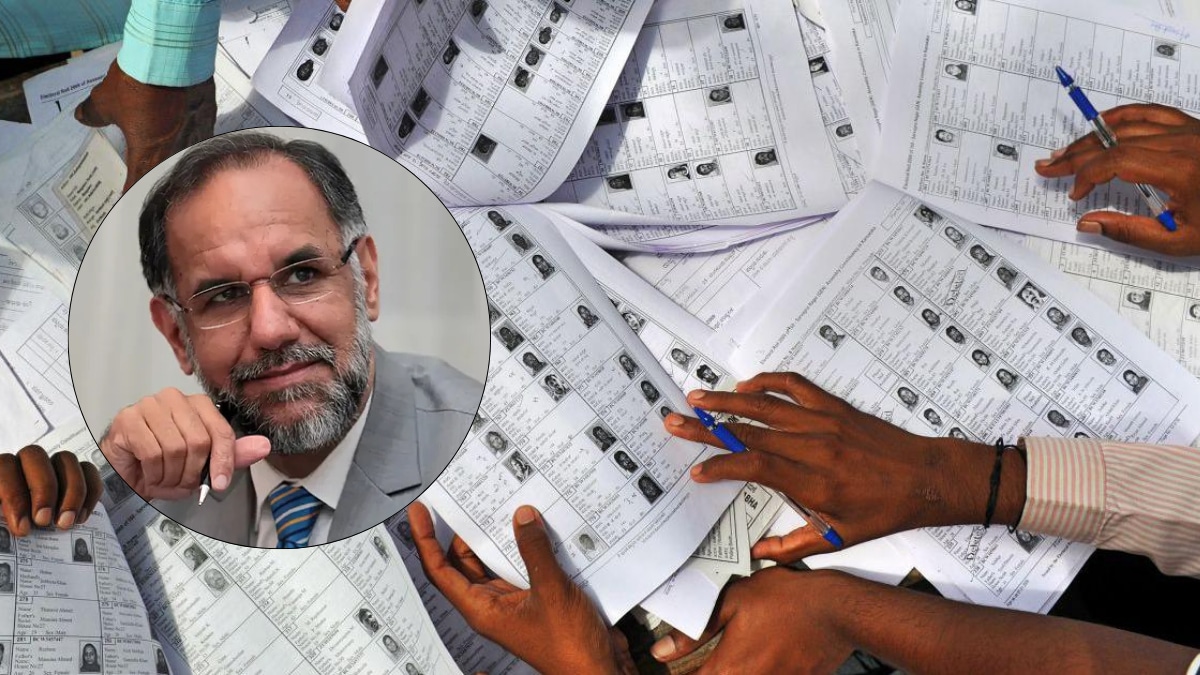 Representative image of electoral rolls; (inset) Ex-diplomat Navdeep Suri | AFP, TOSB