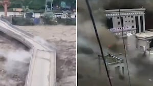 WATCH | Shocking videos show flash floods pound buildings, take down bridges in Nepal, China