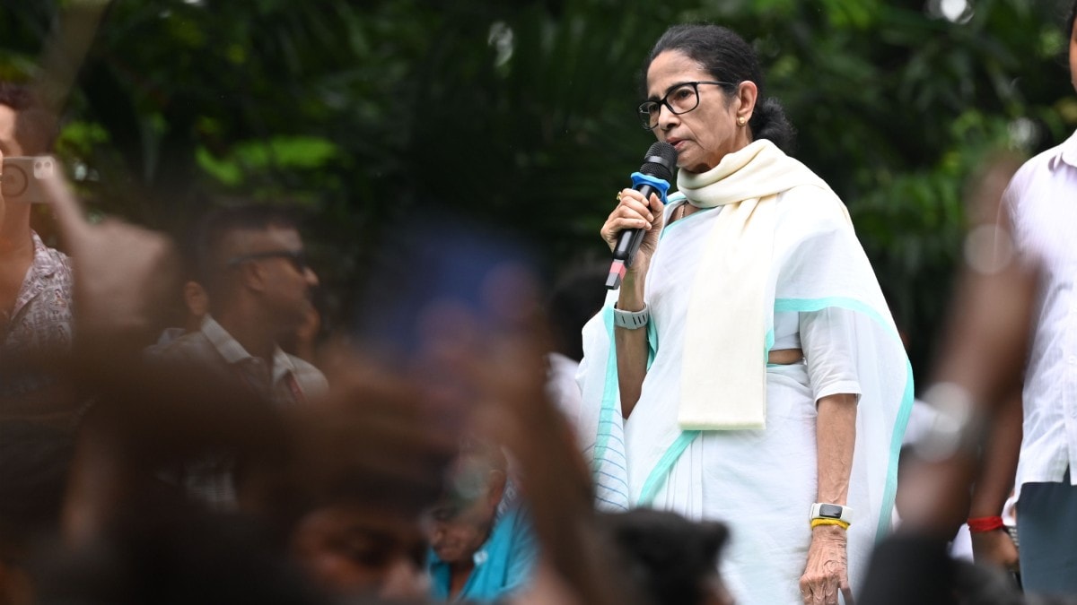 Mamata Banerjee during a rally in Kolkata | Salil Bera