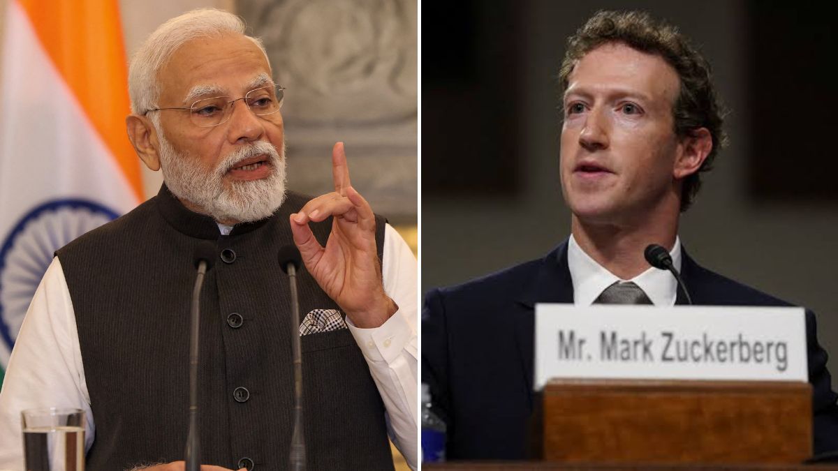 Indian Prime Minister Narendra Modi (L) and Meta CEO Mark Zuckerberg (R) | Reuters, PTI