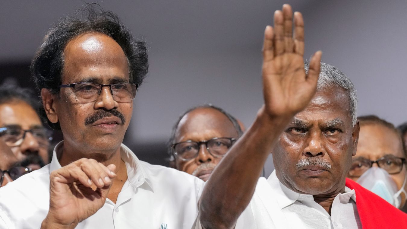 CPI(M) Tamil Nadu General Secretary P Shanmugam and CPI state General Secretary M Veerapandian | PTI