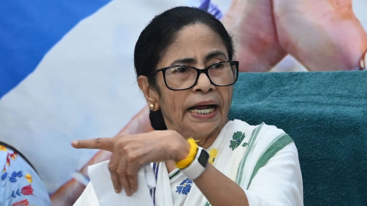 Mamata Banerjee speaks at a press conference at Kalighat, Kolkata | Salil Bera