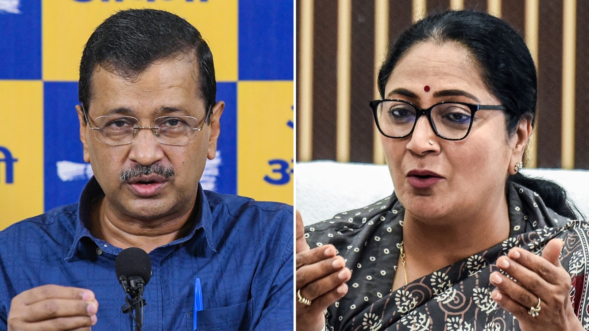 Former Delhi CM and AAP supremo Arvind Kejriwal (L) and Delhi CM Rekha Gupta (R) | ANI