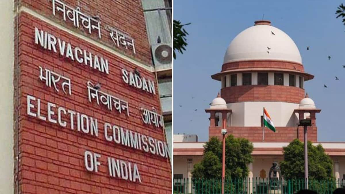 Representative images of the Election Commission of India (L) and the Supreme Court (R) | PTI, X