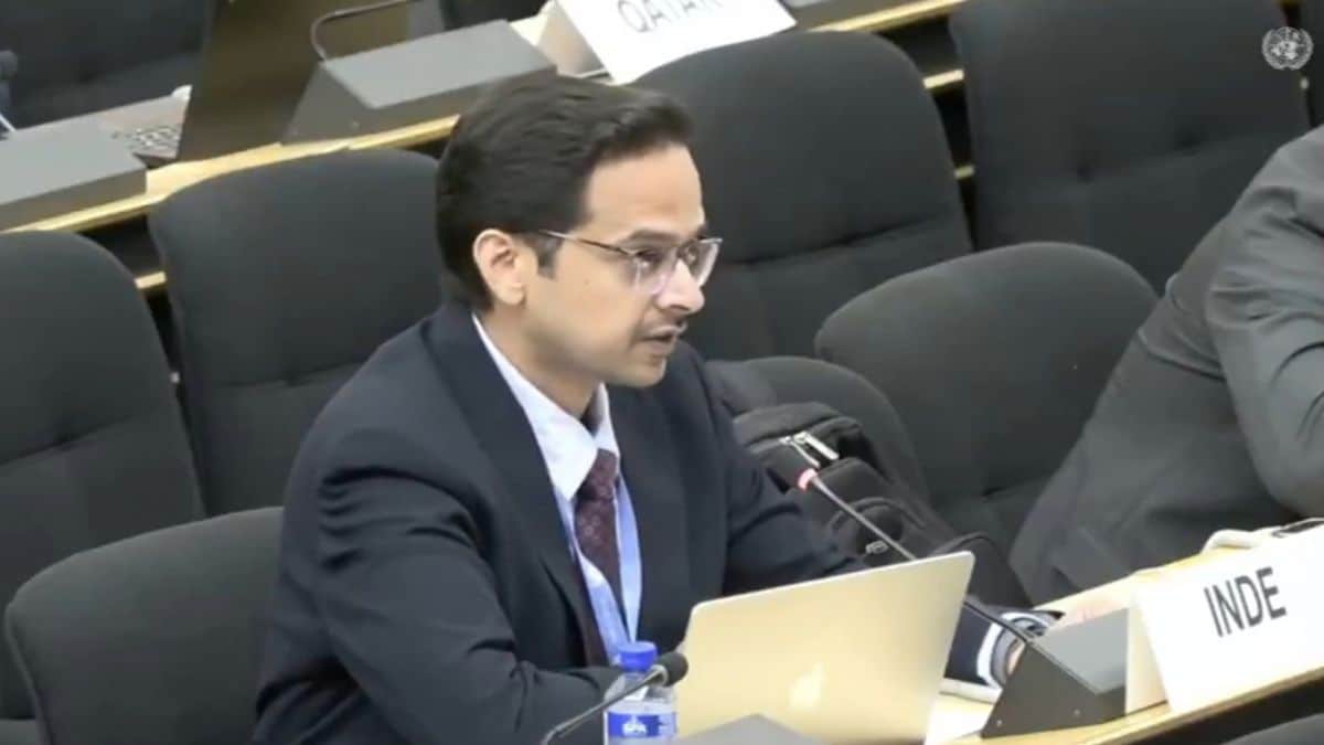Representing India at the Geneva council, envoy Kshitij Tyagi demanded Pakistan to 'vacate' the illegally occupied parts of Jammu and Kashmir | X