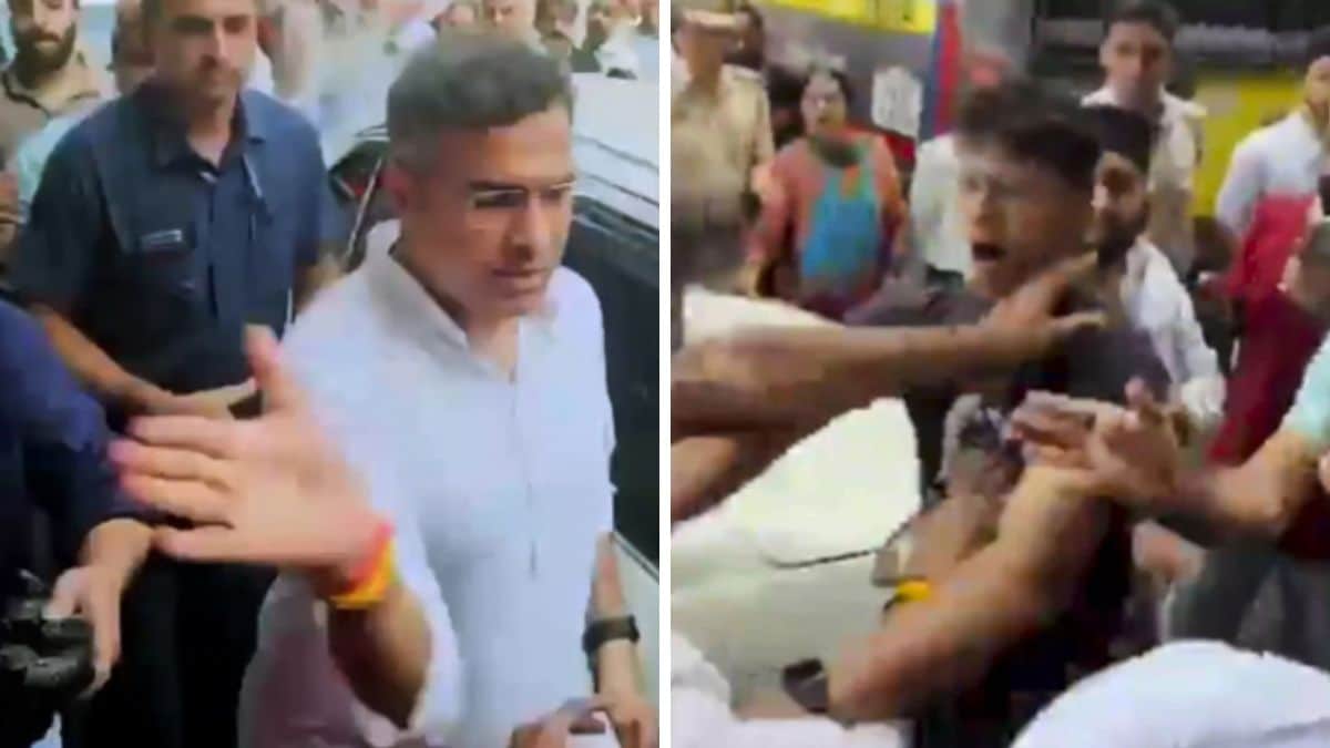 Parvesh Verma was seen slapping a man in the viral video | X