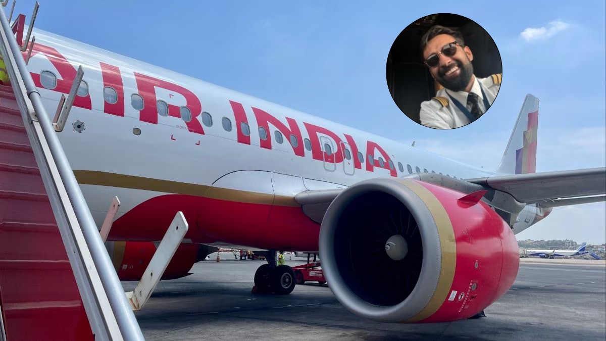Representative image of an Air India flight; (inset) Sudeep Vashishtha, the pilot-in-command of the Phuket-Delhi flight that suffered a "serious incident" on August 4 this year | Reuters, X