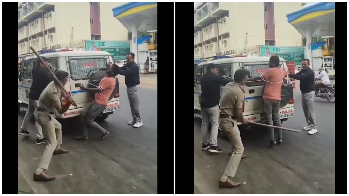 The viral video from Bhavnagar kicked up a row on social media | X