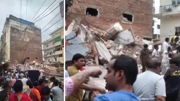 Building collapses near Delhi's Satya Niketan; several feared trapped