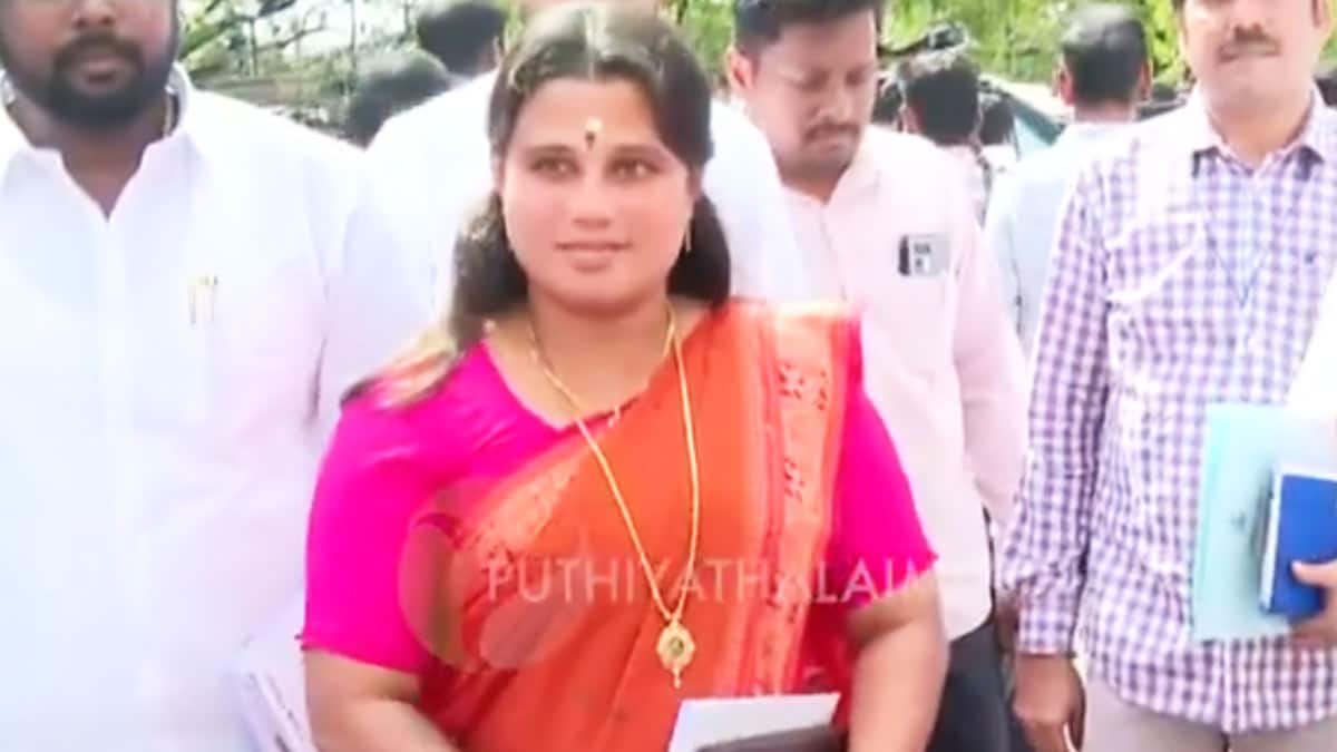Tamil Nadu minister Jagatheeswari | Vidoe grab