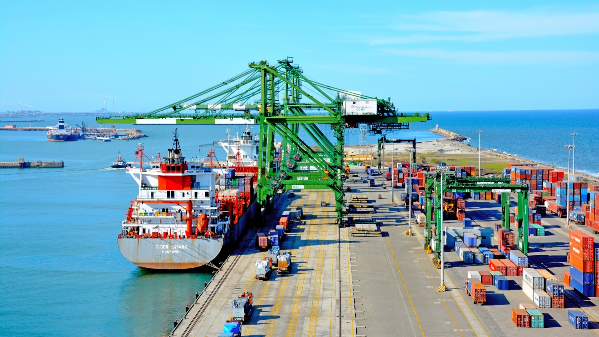 The Chennai Port in Tamil Nadu