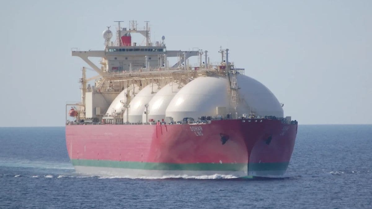 [File] The 'Sohar LNG' ship, which will be recycled at the Alang scrapyard in Gujarat | Asyad Shipping via X