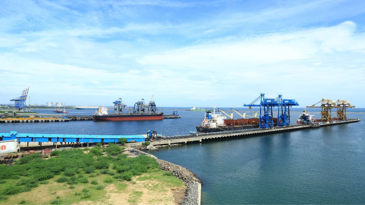 The Kamarajar Port in Ennore, Tamil Nadu
