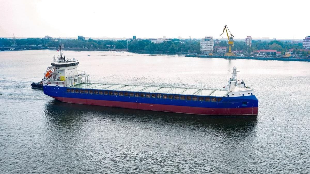 The 'MS Maria', an ice-class HS EcoFreighter multi-purpose vessel (MPV) built by Cochin Shipyard | CSL