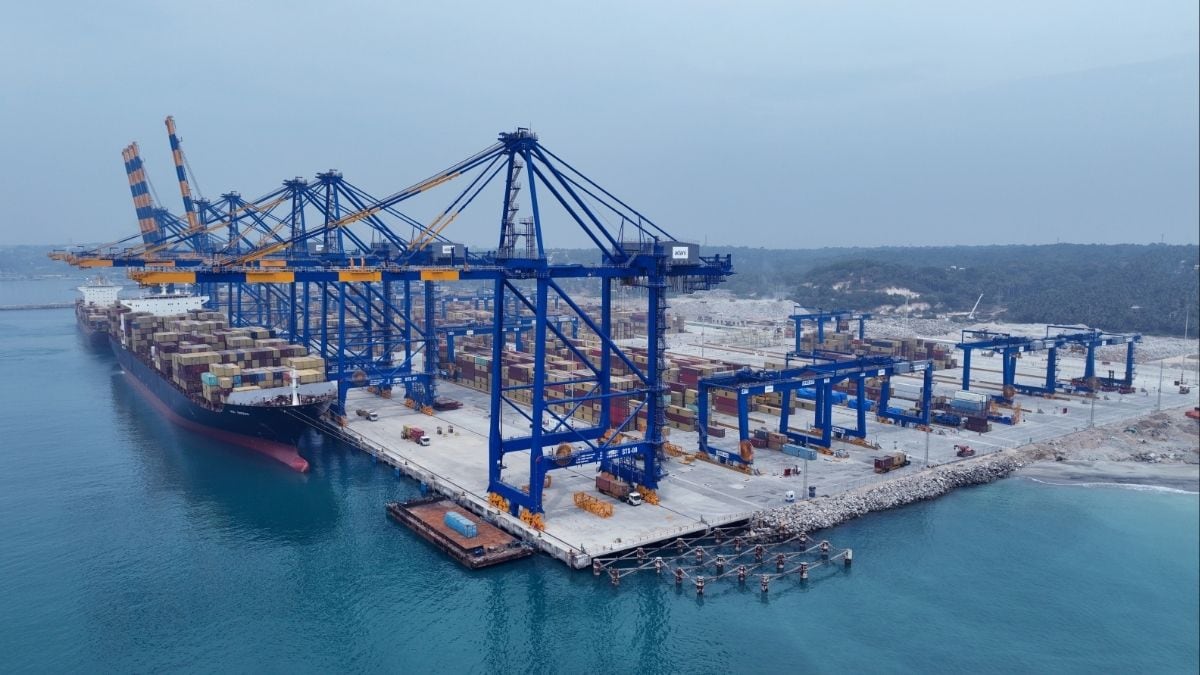 A recent photo of Vizhinjam International Seaport in Thiruvananthapuram [File] | VISL