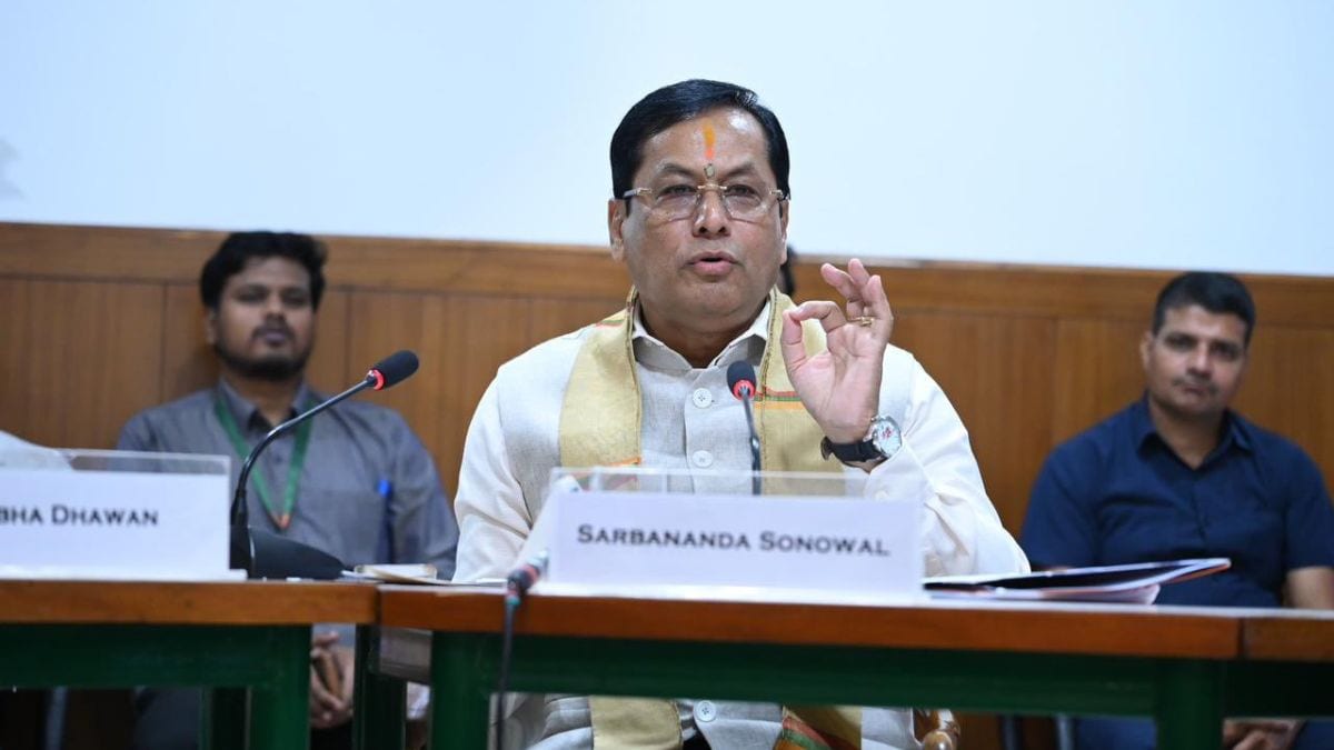 Union Minister for Ports, Shipping and Waterways, Sarbananda Sonowal, speaks at the National Centre of Excellence for Green Ports and Shipping (NCoEGPS) on September 3, 2026 | X