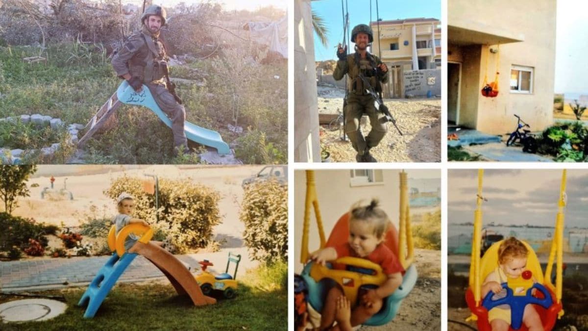 The images shared by Hind Rajab Foundation purpotedly showing Eitan Gilboa in Gaza