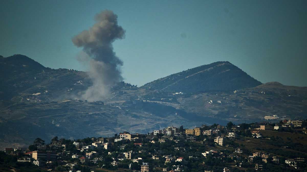 Smoke rises to the sky following an Israeli military strike in southern Lebanon | AP