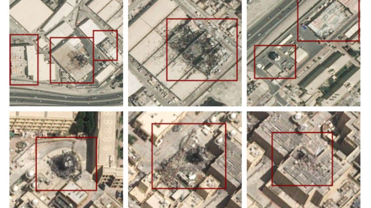 Satellite images showing the damage inflicted on the US Naval base in Bahrain | X 