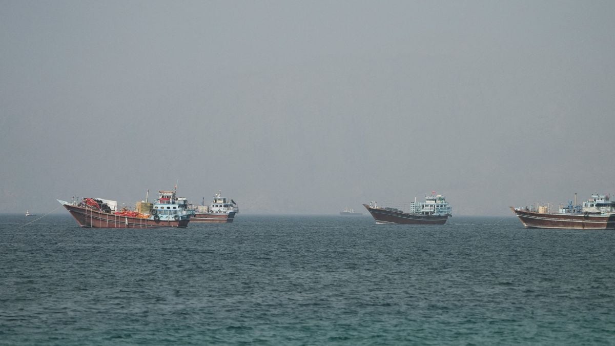 Vessels at the Strait of Hormuz, as seen from Musandam, in Oman | Reuters  