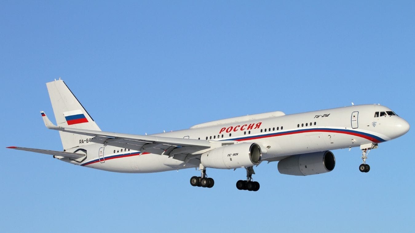 A Tu-214PU in Rossiya Special Flight Unit livery | Wikimedia