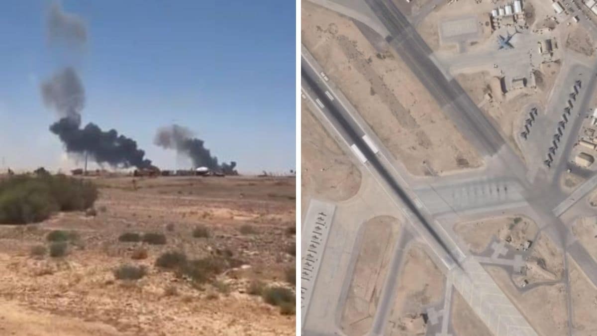 The Muwaffaq Salti Air Base in Azraq, Jordan, which came under Iranian attack | X 