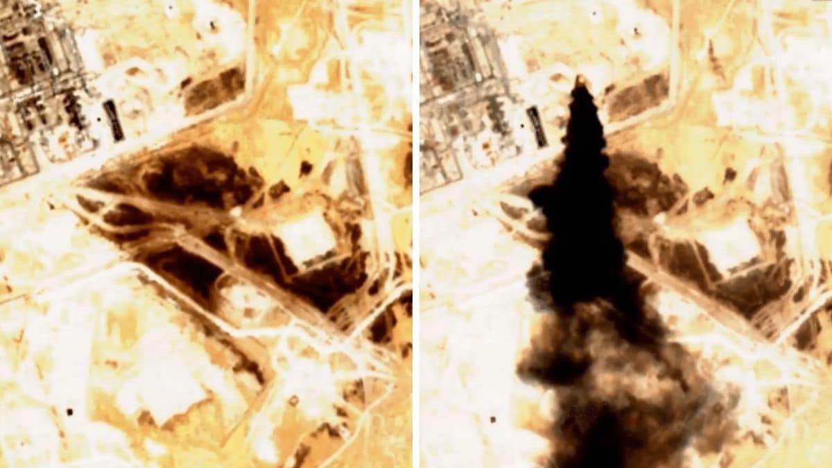 Satellite images reveal Abqaiq refinery engulfed in flames
