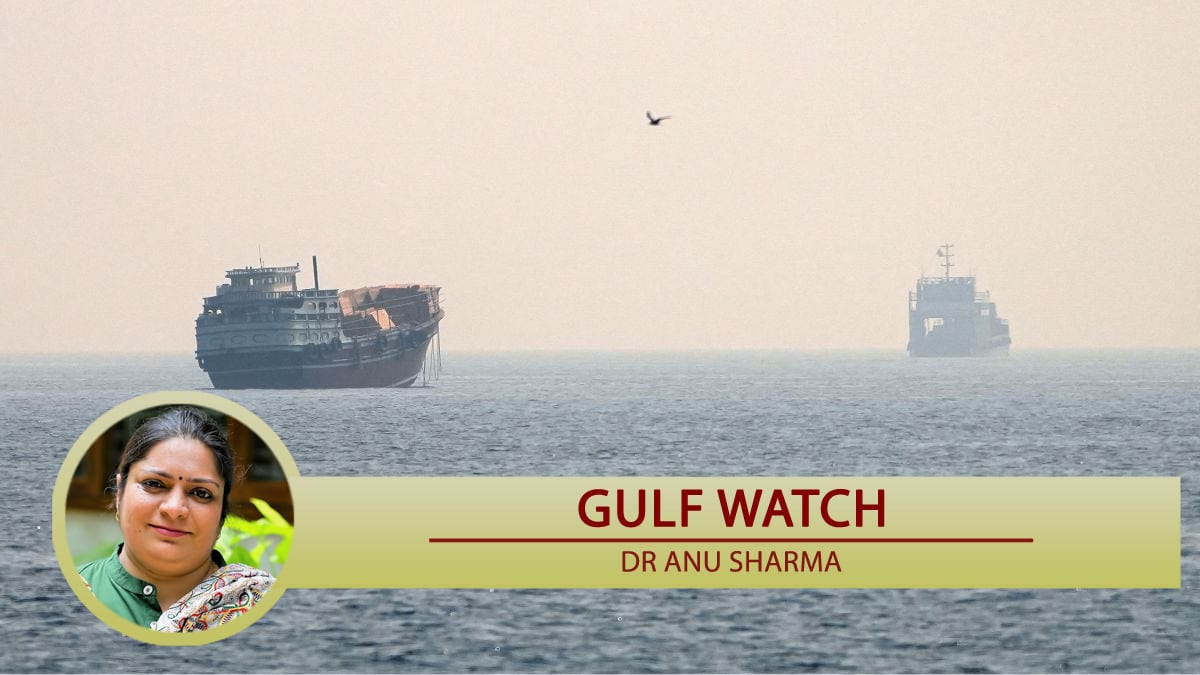Vessels at the Strait of Hormuz, as seen from Musandam, Oman | Reuters