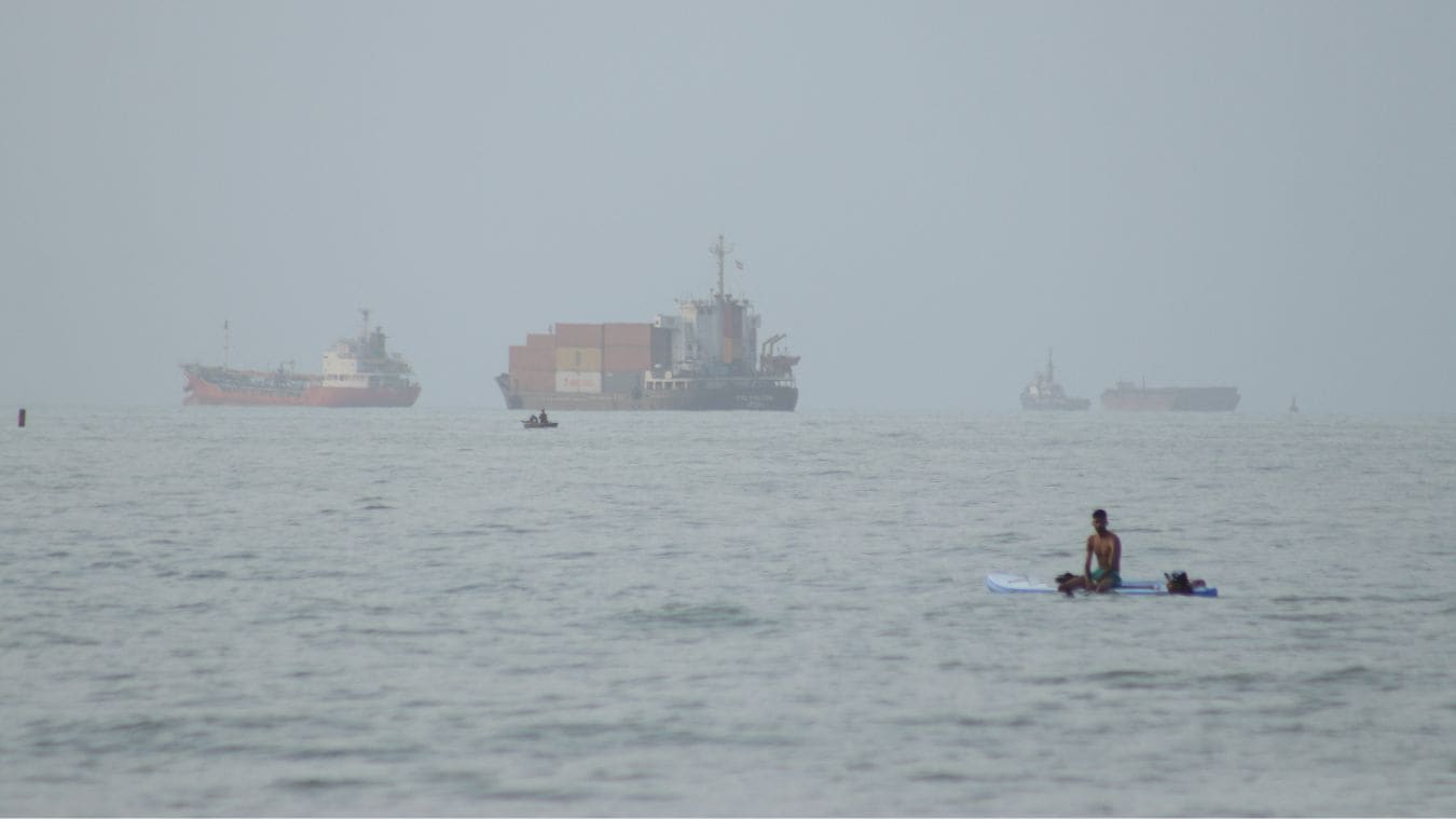 Vessels in the Strait of Hormuz near the beach of Bandar Abbas, Iran | Reuters