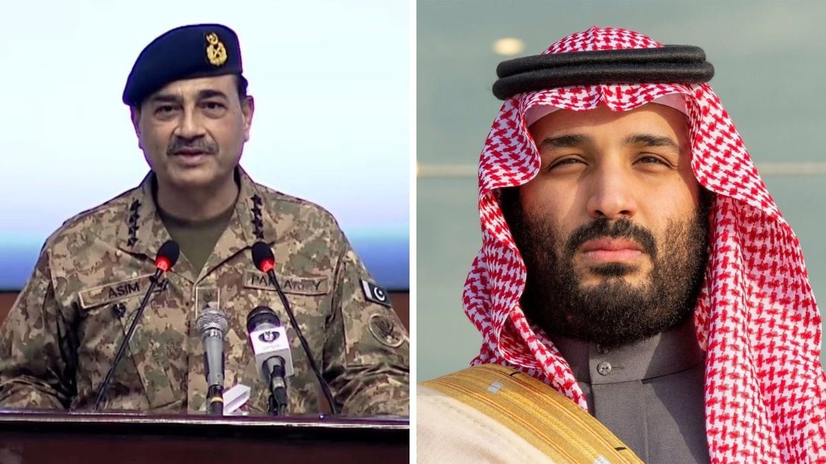 Pakistan Army Chief Asim Munir. (Right) Saudi Arabia's crown prince Mohammed bin Salman | X 