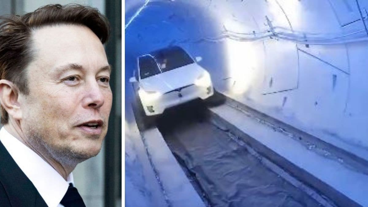 Elon Musk. A tunnel built by the Boring Company | X 