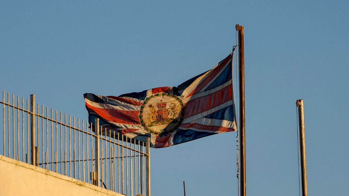 A flag waves on the British Consulate in the occupied West Bank, in Jerusalem, September 8, 2026 | Reuters