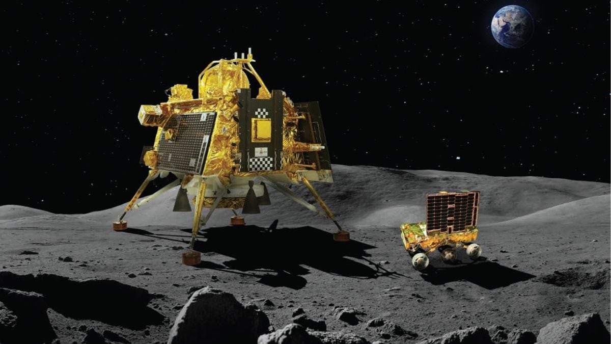 Representation of Chandrayaan landing | ISRO