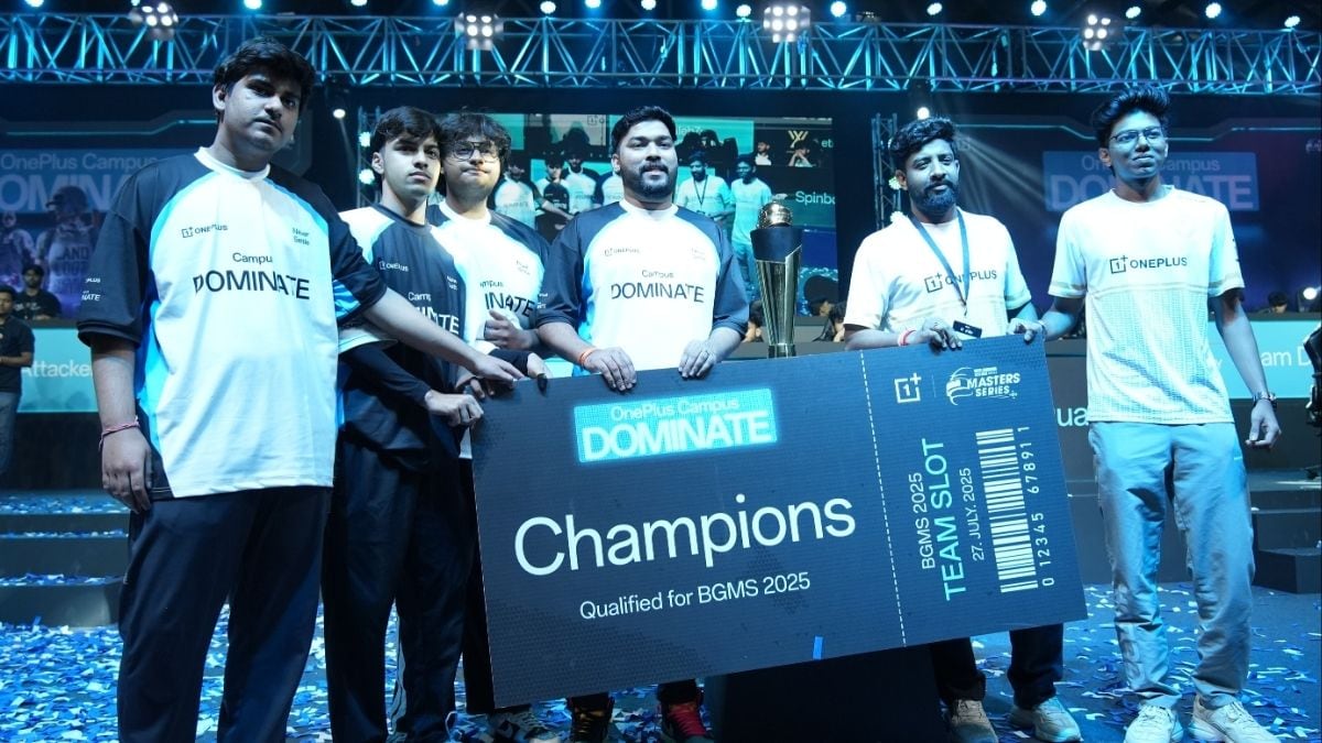 File: Nebula Esports team led by Aditya Dawar (centre) wins OnePlus Campus Dominate in 2025 | OnePlus