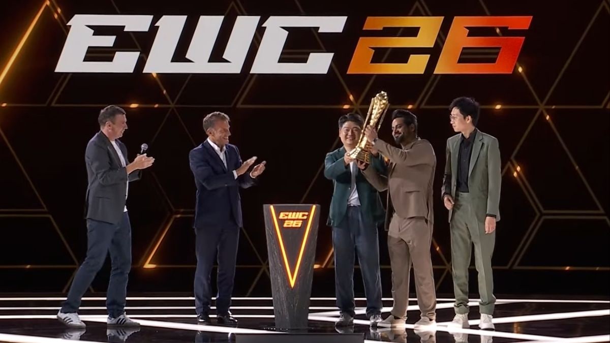 AG.AL team lifts the Esports World Cup 2026 Club Champion trophy in Paris | EF