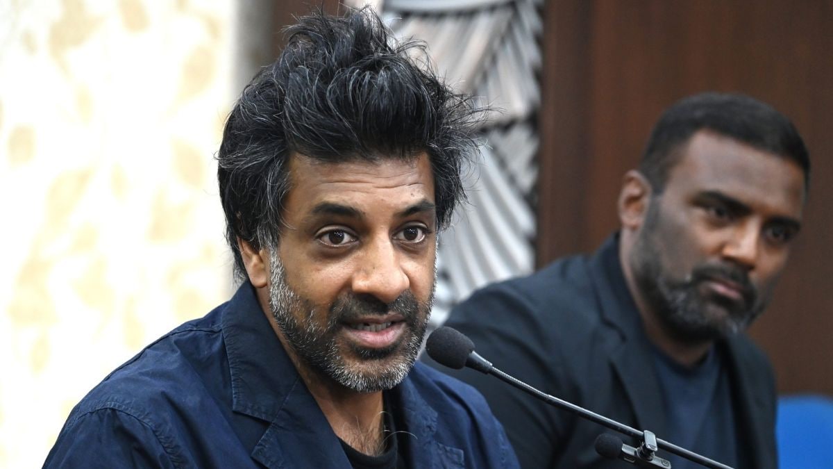 Former France midfielder Vikash Dhorasoo talking to the media at Saltlake Stadium in Kolkata | Salil Bera