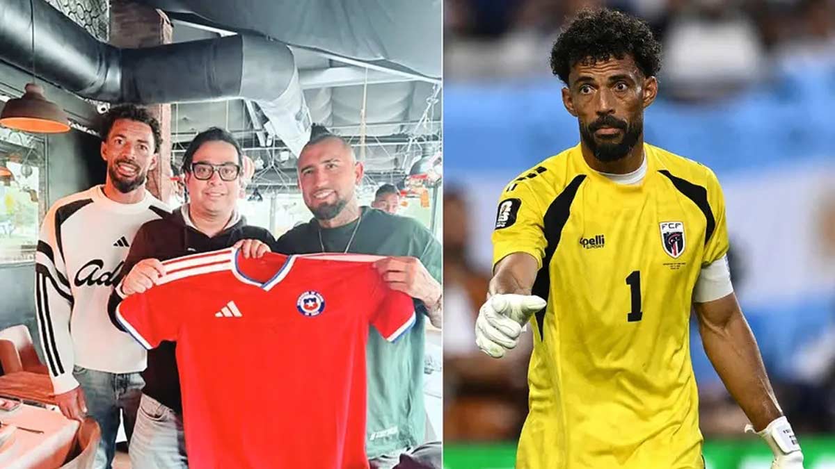 Vozinha with Satadru Dutta and Chilean star Arturo Vidal