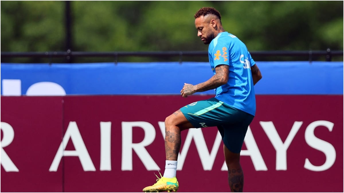 Brazil's Neymar Jr. during training | Reuters