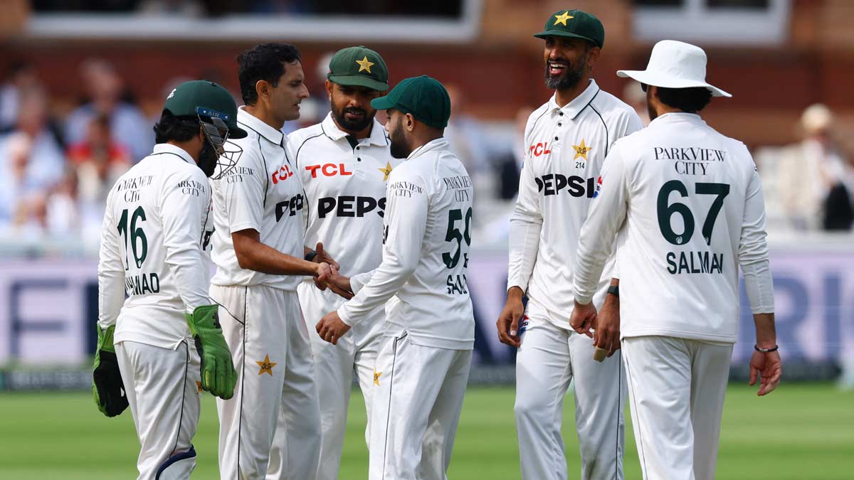 Pakistan team during the second Test against England at the Lord's Cricket Ground in London | Reuters